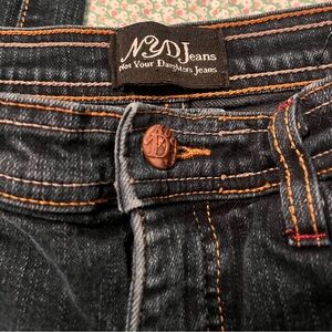 NYDJ Indigo Denim with Orange Stitching